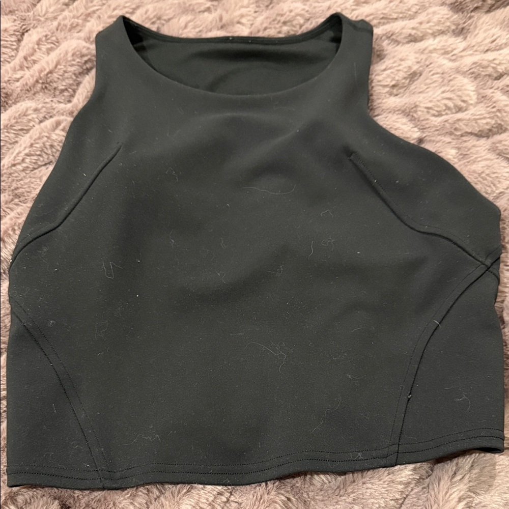 Black Women's crop Top size 8